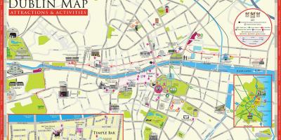 Peta Dublin tarikan pelancong