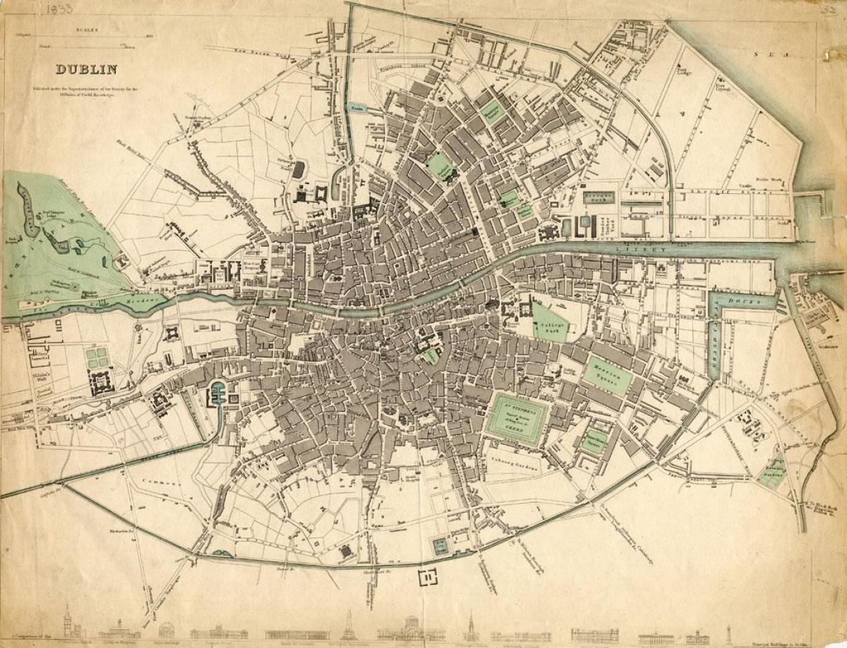 peta Dublin pada tahun 1916