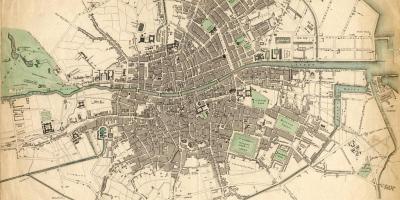 Peta Dublin pada tahun 1916